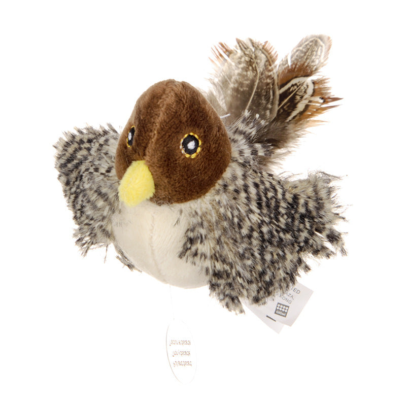 Jouet oiseau interactif pour chat – Peluche vibrante qui stimule l’instinct de chasse